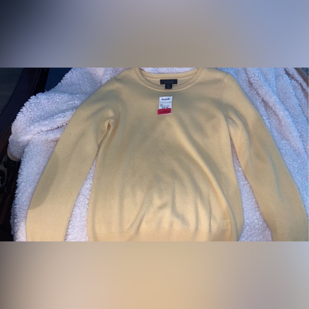 Tahari Yellow Long Sleeve Size Medium